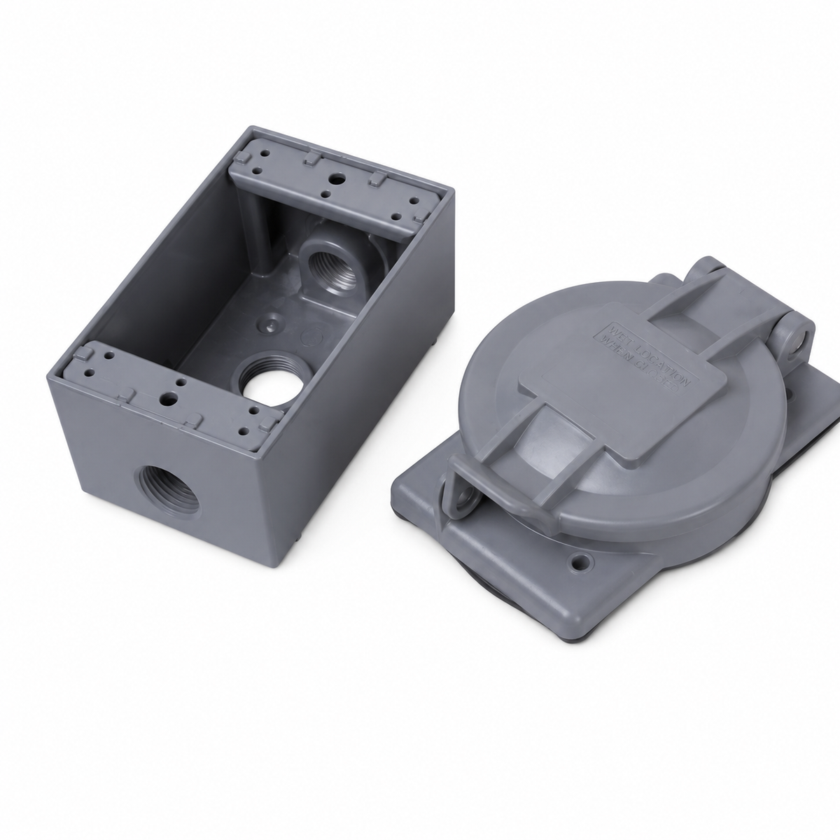 Pass & Seymour L1430FIKIT Turnlok L1430 Flanged Inlet Kit with Weatherproof Lift Cover, 30 A 125/250 V
