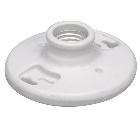 272 Pull-Chain Porcelain Lampholder, 660 W 250 V, White