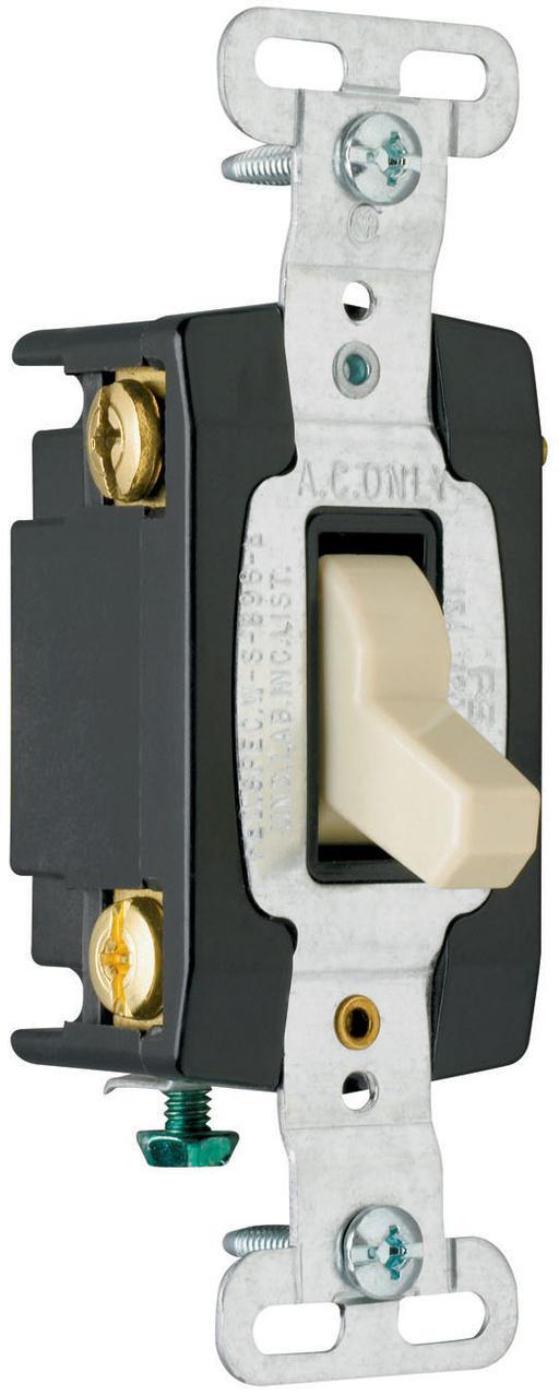 CSB15AC4I 4-Way Heavy Duty Toggle Switch, 120/277 VAC, 15 A, 4 W Power Rating