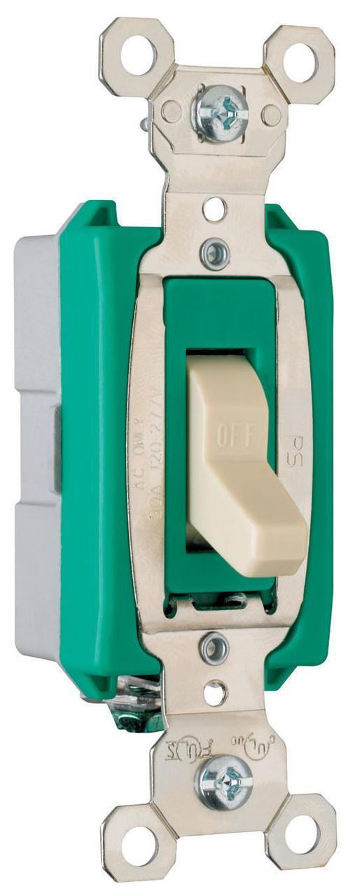 PS30AC1I Heavy Duty Toggle Switch With Lock, 120/277 VAC, 30 A, 2 hp Power Rating