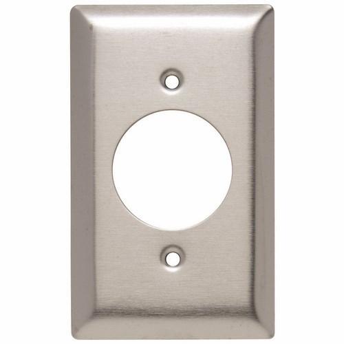 SS720 Standard Wall Plate, 1 Gangs, 2-3/4 in W x 7.8 in H, 302 Stainless Steel