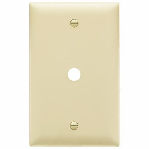 TP11-I Standard Vertical Phone Wallplate, 1 Gangs, 4.7 in L, Thermoplastic, Wall Mount