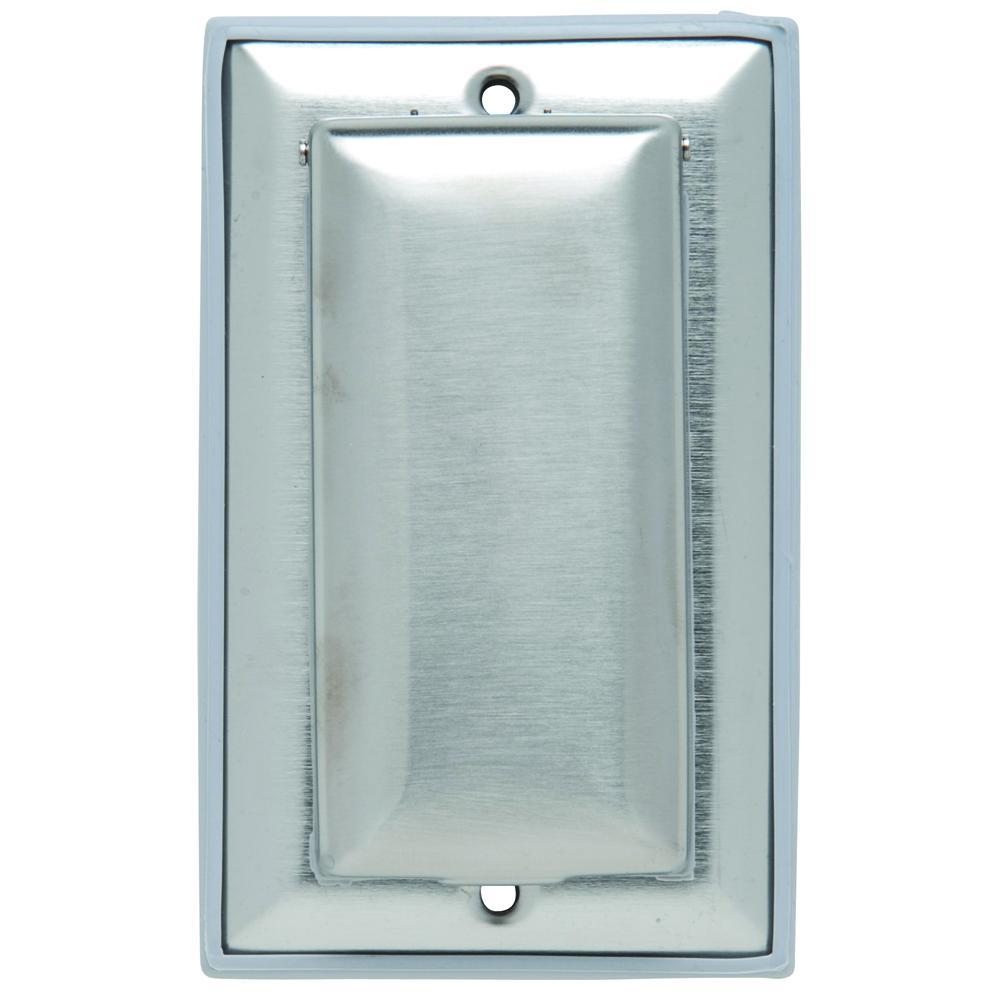 WP26 Decorator Dustproof GFCI While-In-Use Cover, 4-1/2 in L x 2-3/4 in W, Stainless Steel