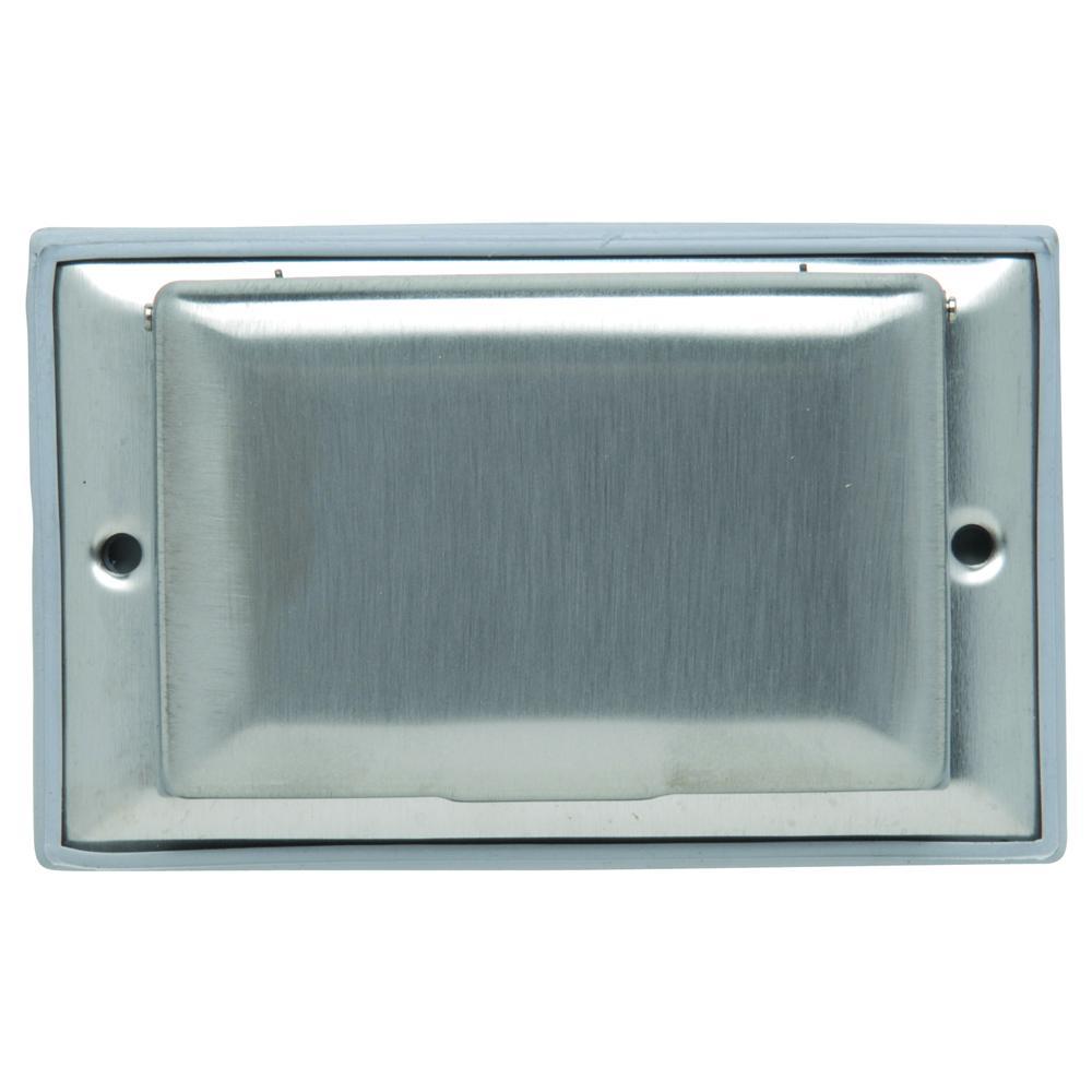 WPH26 Dustproof Wall Plate Cover, 1 Gangs, 4-1/2 in W x 2-3/4 in H, Stainless Steel
