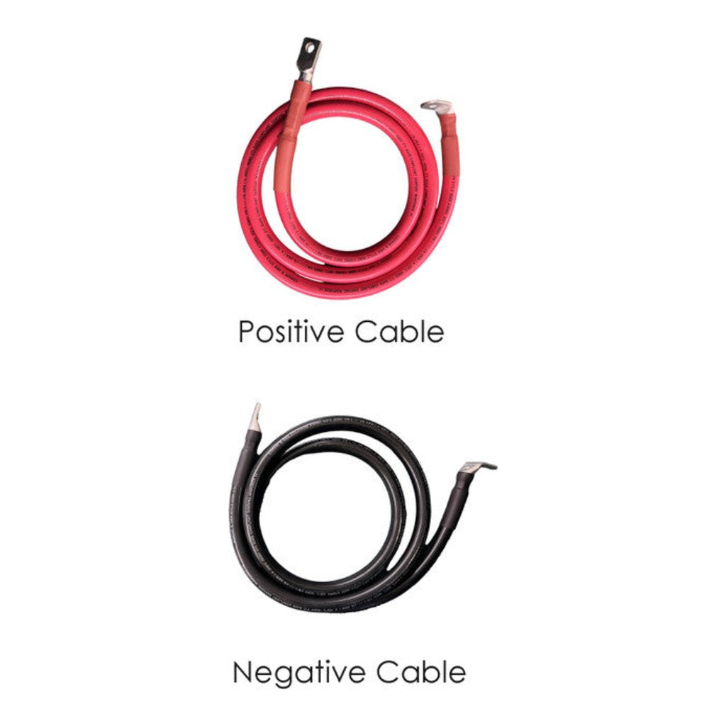 Pytes PYTPILVBATTERYCABLE Pi LV1 Battery-to-Busbar / Inverter Power Cable, 2 m, 1 Pair (Black and Red)