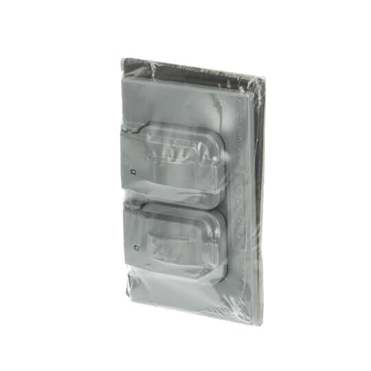 CCD Weatherproof Receptacle Cover, 4-9/16 in L x 2-27/32 in W, Die Cast Aluminum