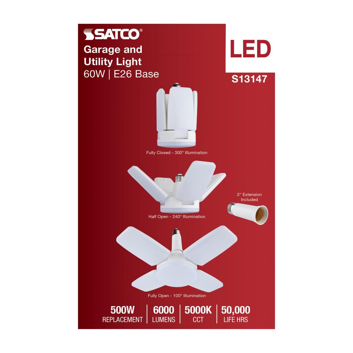 S13147 60 W Utility LED Lamp, 5000 K