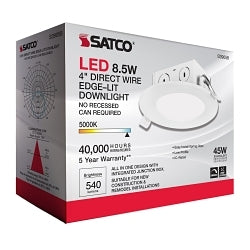 S39058 Dimmable Downlight, Integrated LED Lamp, 4.31 in Ceiling Opening, 120 V