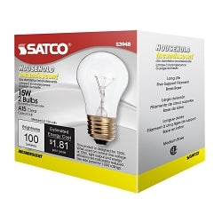 S3948 Dimmable General Service Incandescent Lamp, 15 W, E26 Medium Incandescent Lamp, A15, 100 Lumens Initial