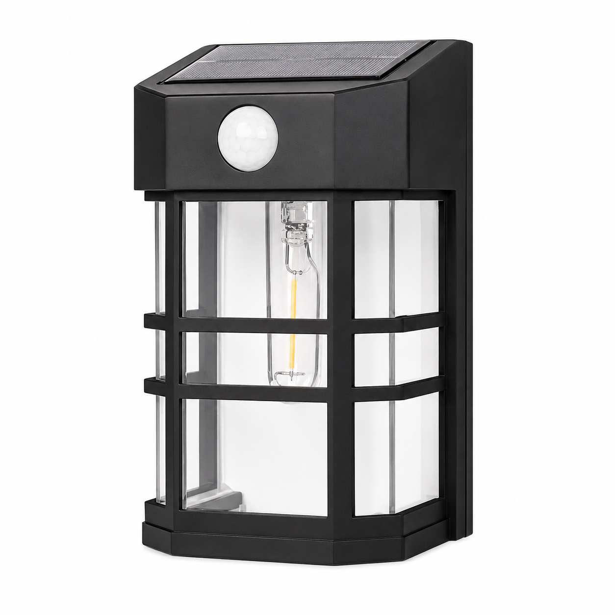 Sylvania® Solar LED Lantern, 1W, 3000K, 100 Lumens, Wall/Stake Mount, Black