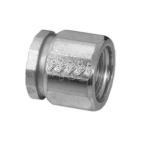 EK407 3-Piece Coupling, 2½″, Malleable Iron, Threaded