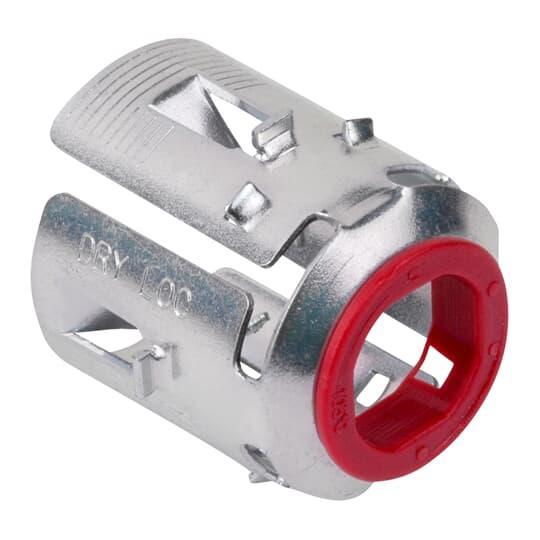XC-130 Conduit Connector, 1/2 in Trade, 0.438 to 0.561 in Cable Openings, Spring Steel, Zinc Plated
