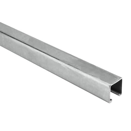 B1200-10SS B Series Standard Metal Channel, 10 ft L 1-5/8 in W 13/16 in D 12 ga THK, 304 Stainless Steel, Domestic