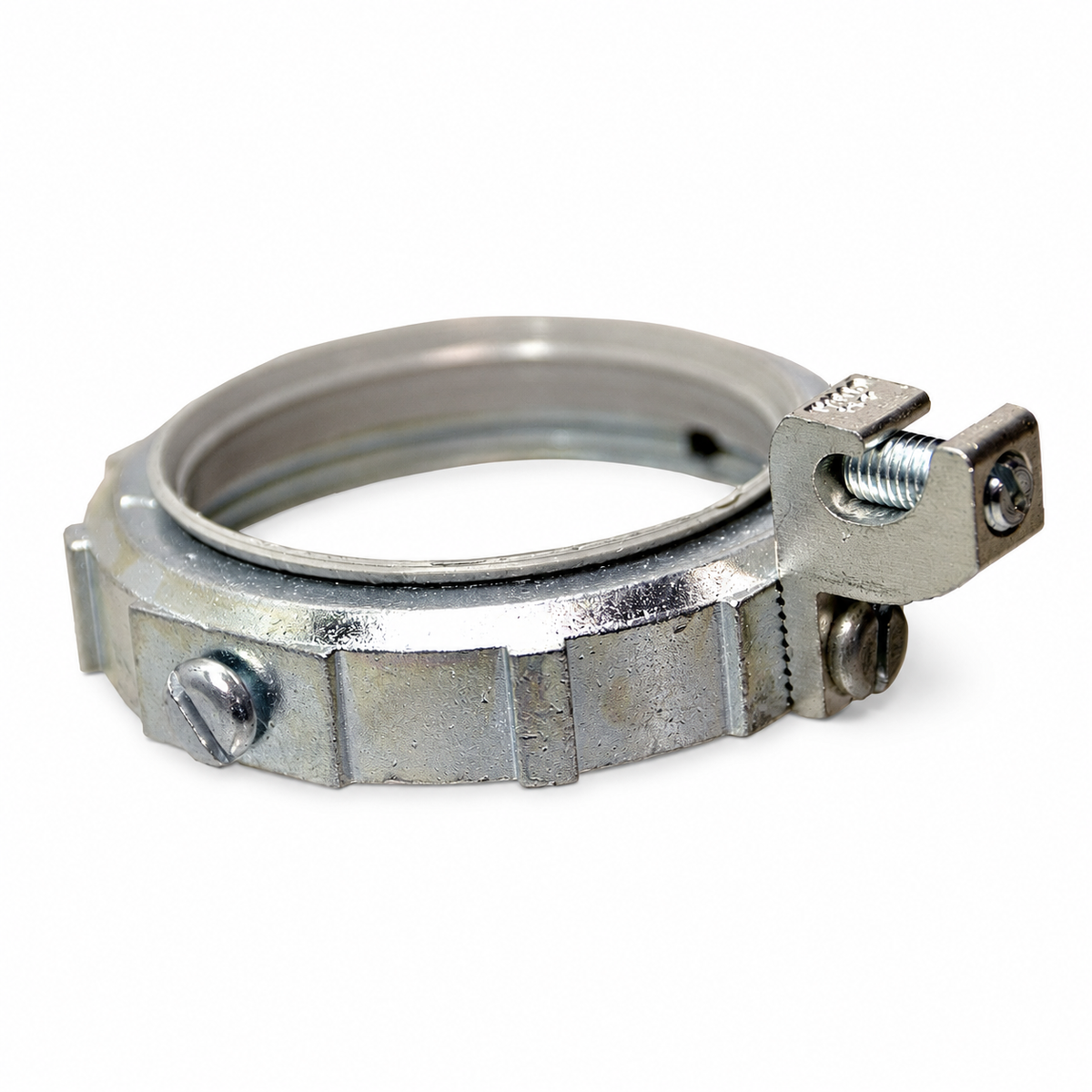 T&B® BG804 Insulated Grounding Bushing, 1-1/4 in Trade, 14 AWG Wire Min, 4 AWG Wire Max, 1-15/16 in Dia, Malleable Iron