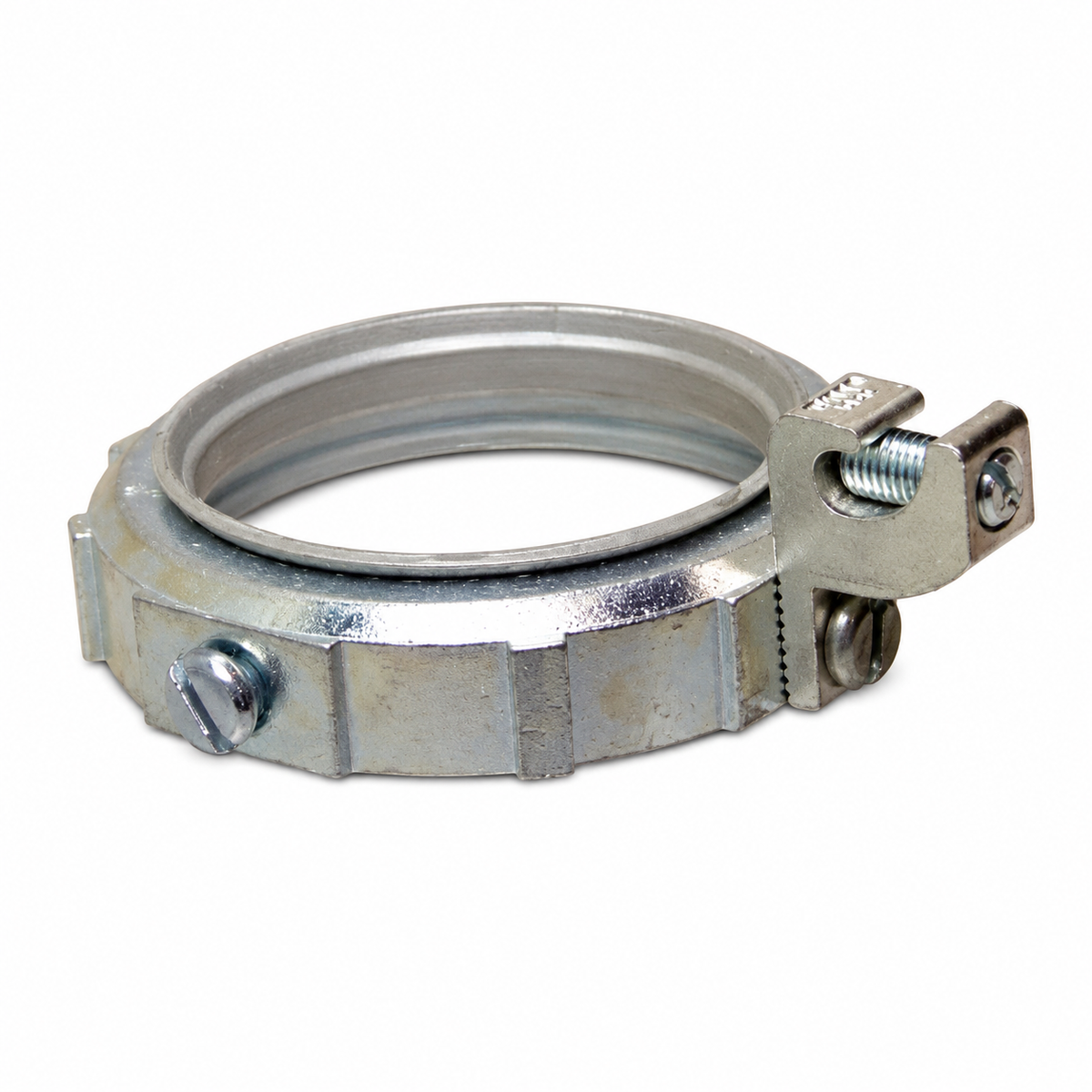 Steel City® BG805 Insulated Grounding Bushing, 1-1/2 in Trade, 14 AWG Wire Min, 4 AWG Wire Max, 2-13/64 in Dia, Malleable Iron