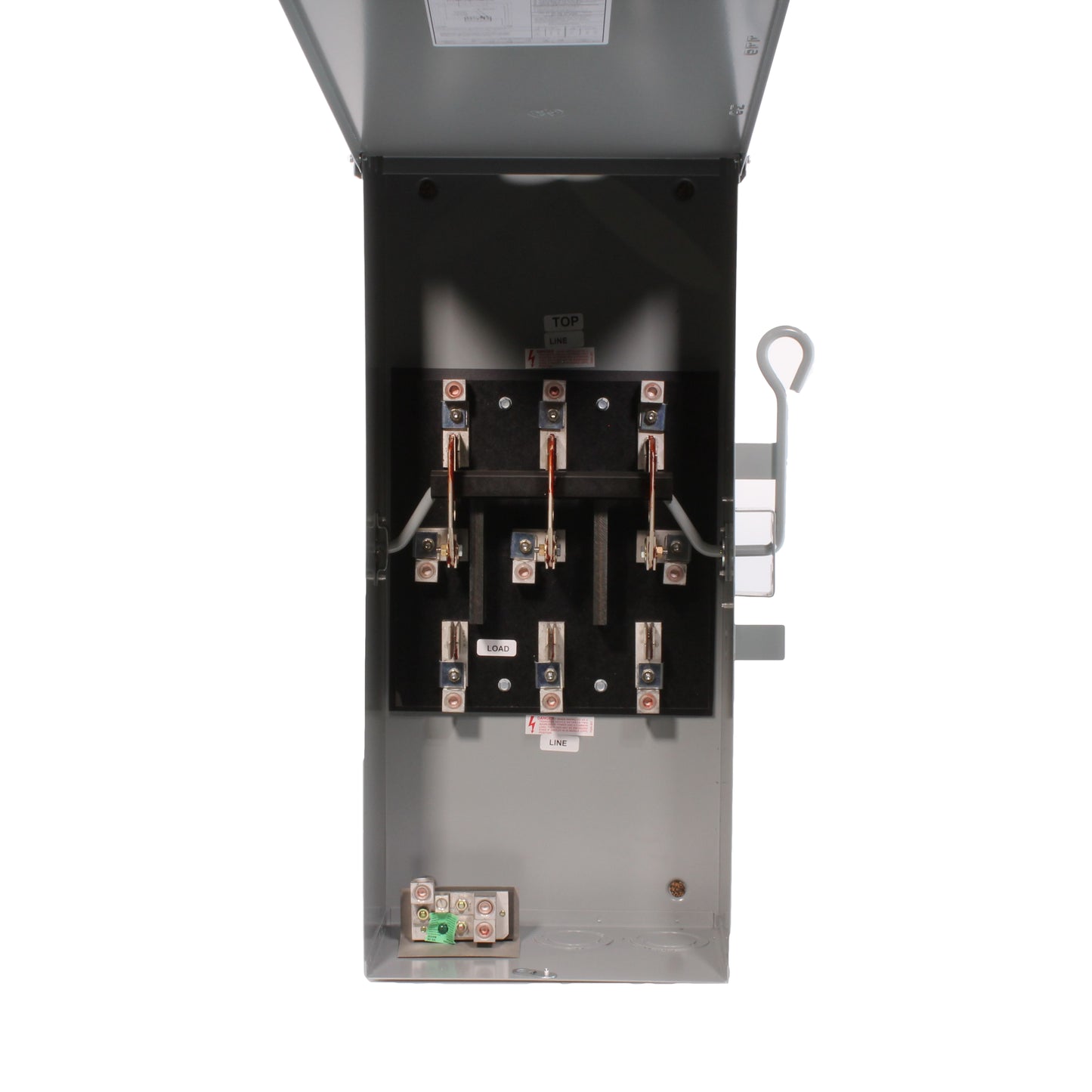 GE Spec-Setter TC10424R Non-Fused Double Throw Safety Switch, 240 VAC, 200 A, TPDT Contact, 3 Poles