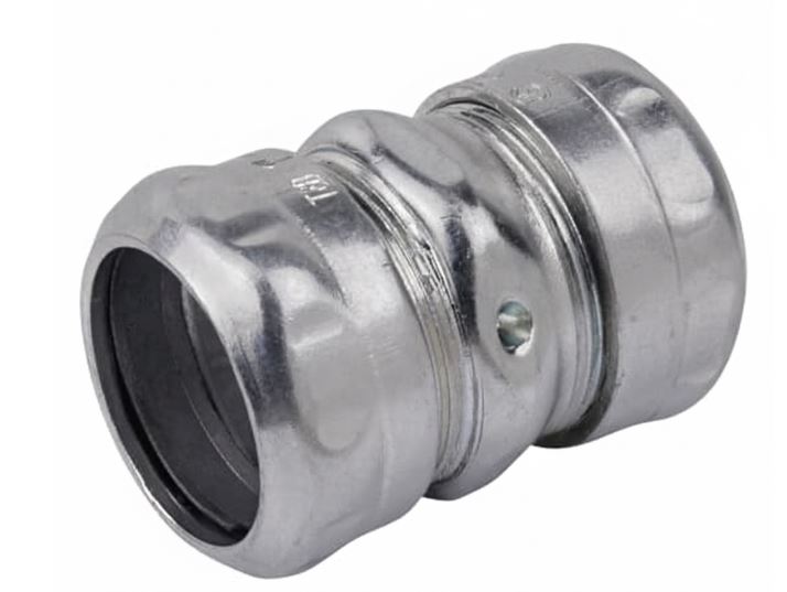 Steel City® TK113A EMT Compression Coupling (TK113A), 1 in, Zinc Plated Steel
