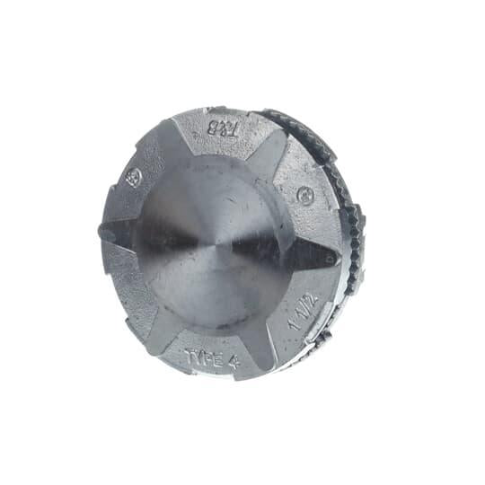 H150A Hub Connector With Thermoplastic Insulated Throat, 1-1/2 in, For Use With Rigid/IMC Conduits, Aluminum