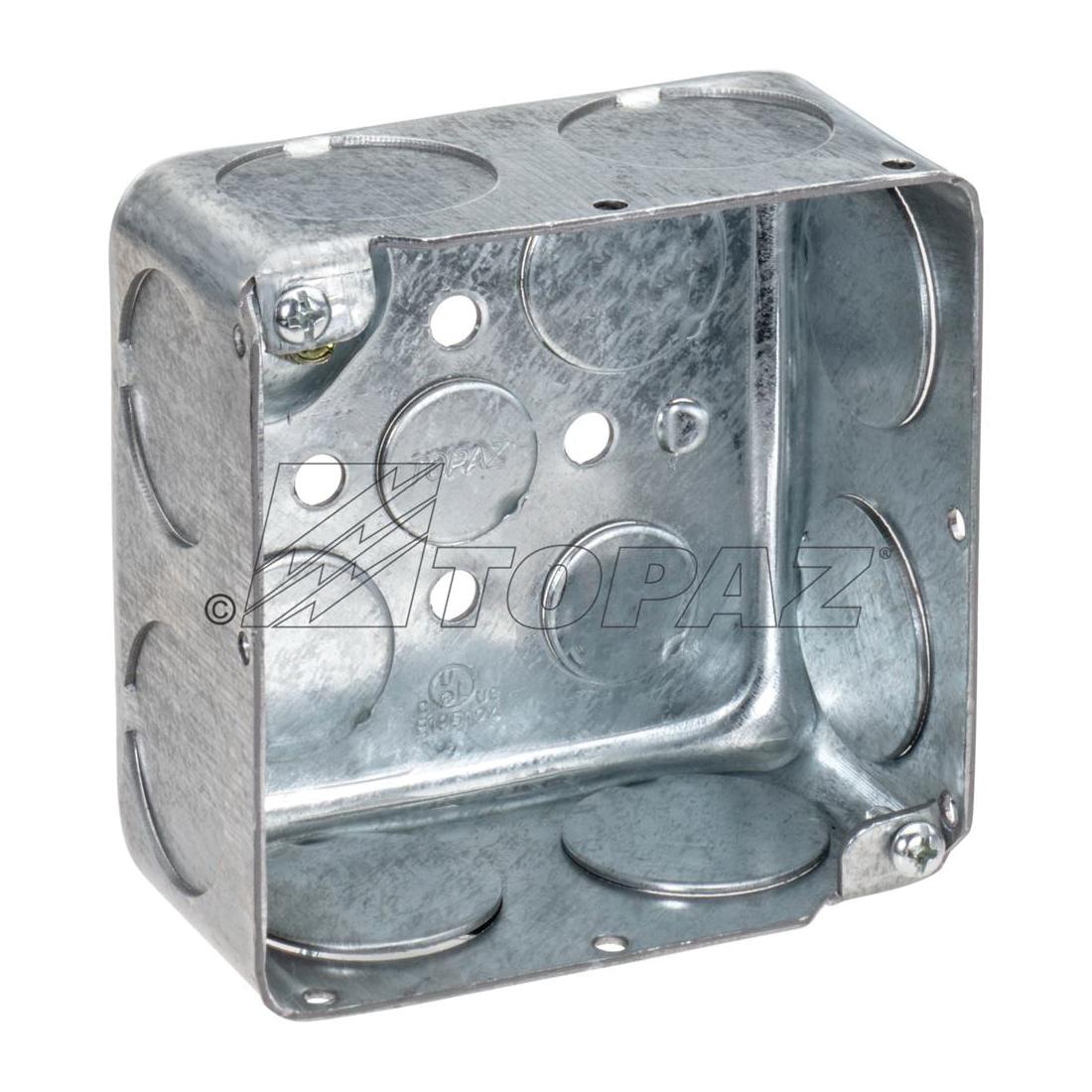 5215134 4" Square Box Ko 3/4 1-1/2 Deep