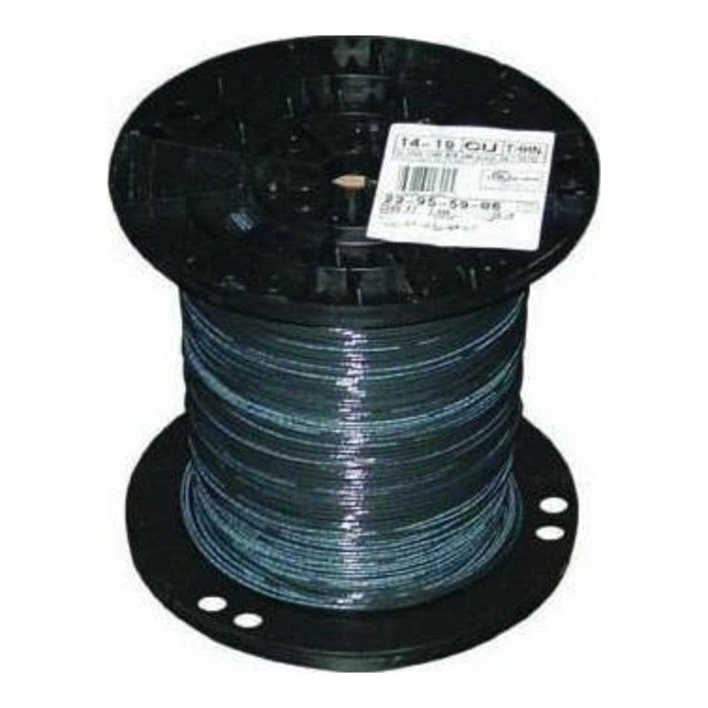 THHN/THWN-2 Building Wire, Single Conductor, 2 AWG, 600V, Black, 500 ft. Roll