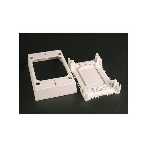 Wiremold® 2348S/51-WH Non-Metallic Shallow Device Box, 4-3/4 in L x 3 in W x 7/8 in H, PVC, White