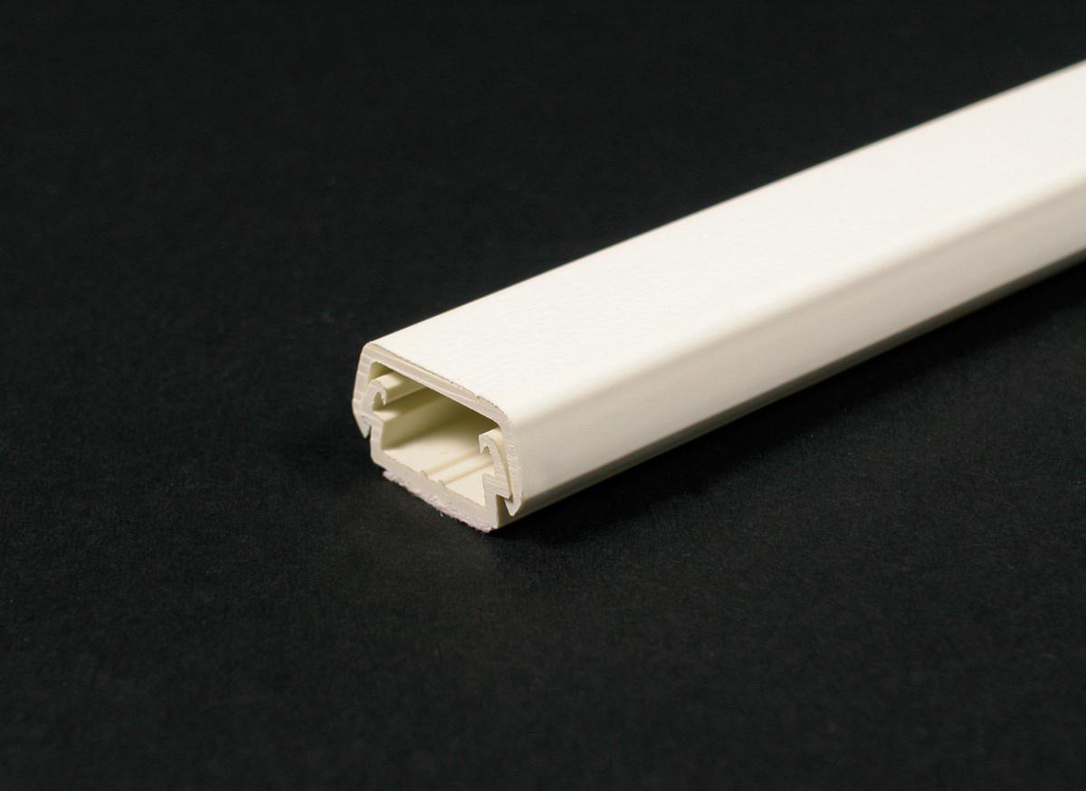 Wiremold® WMD400BAC Non-Metallic Raceway Base With Cover, 5 ft L x 7/8 in W x 7/16 in H, Ivory