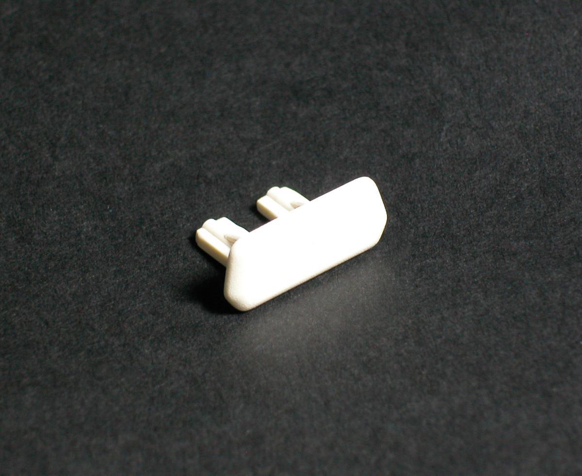 Wiremold® 410B 1-Channel Non-Metallic Blank End Fitting, For Use With 400 600 VAC Raceway, PVC, Ivory