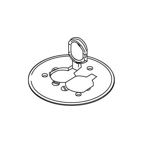 Wiremold® 895 Ratchet-Pro 881 2-Outlet Assembled Duplex Cover Plate With Flip Lid, 5-1/2 in Dia, 5-1/2 in L, 1 Gang, Brass