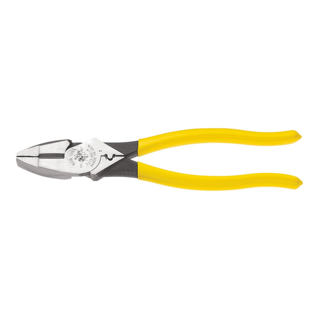 Klein® KLED2139NECR Lineman's Crimping Pliers, New England Nose, 9 in.