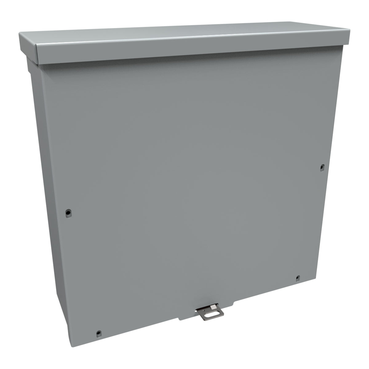Hammond C3R12124SC Type 3R Junction Box, 12 x 12 x 4 in, Screw Cover, Galvanized Steel, Gray
