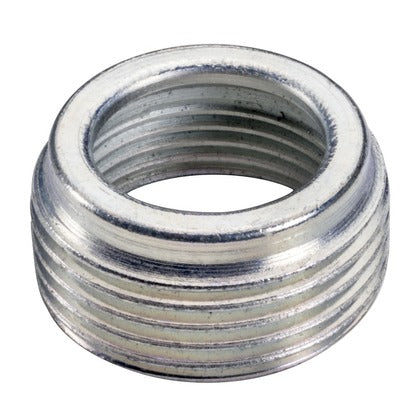 RB11 Male Threaded Reducing Bushing, 1-1/2 x 1-1/4 in Trade, Steel, Zinc Plated