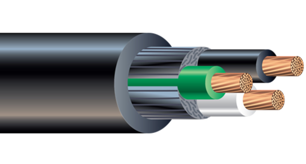 Southwire® SJEOOW Junior Hard Service Cord, 3-Conductor, 14