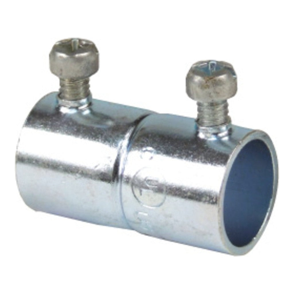 Steel City® TK127A EMT Set-Screw Coupling, 2-1/2 in, Zinc Plated Steel