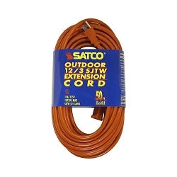 93-5018 Type SJTW Extension Cord With Sleeve, 125 VAC, (3) 12 AWG, 50 ft L