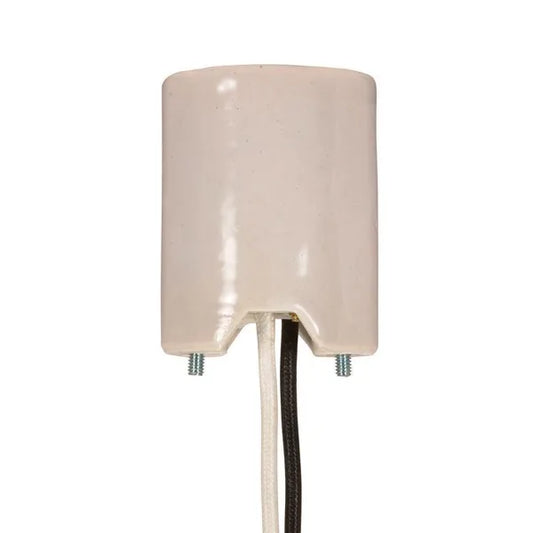 SATCO® 80-1376 Keyless Socket With Adapter and Double Snap-in Clip, 1500 W Lamp,