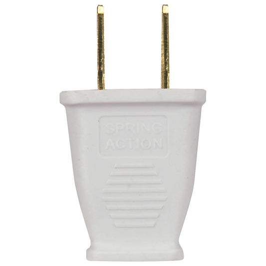 SATCO® S802410 White 2-Pole, 2-Wire Plug