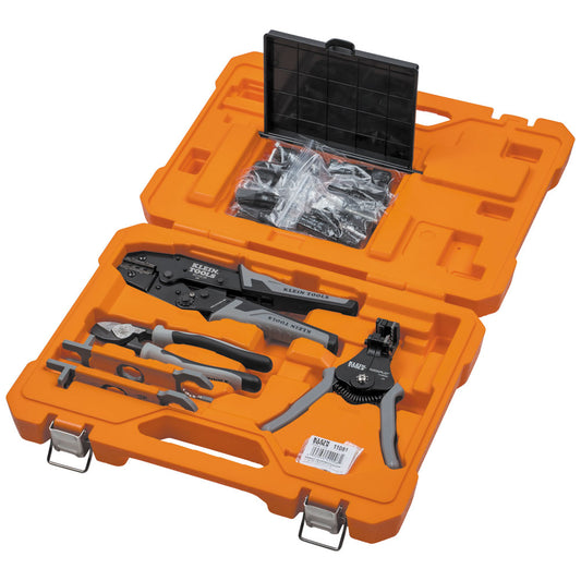 Klein® KLE92919S PV Connection Solar Tool Kit, Cutter, Stripper, Crimper and Wrenches
