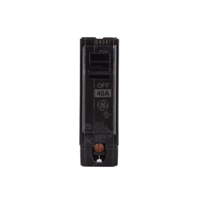 GE Q-Line® THQL1160 Type THQL Compact Molded Case Circuit Breaker, 120/240 VAC, 60 A, 10 kA Interrupt, 1 Pole, Thermal Magnetic/LI/Non-Interchangeable Trip