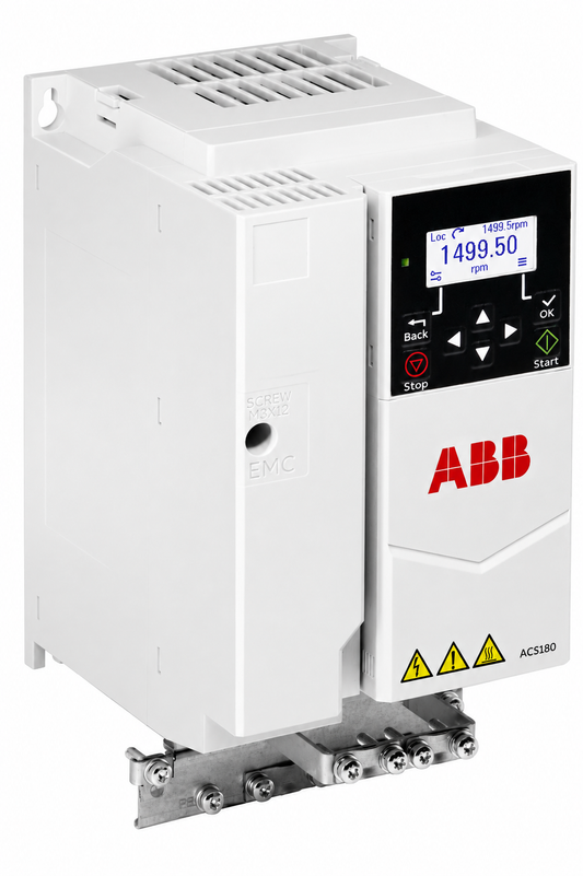 ABB ACS580-01-018A-4 VFD, 10 HP, 17 A, 380-480 VAC, 3 Phase, IEC R2 Frame