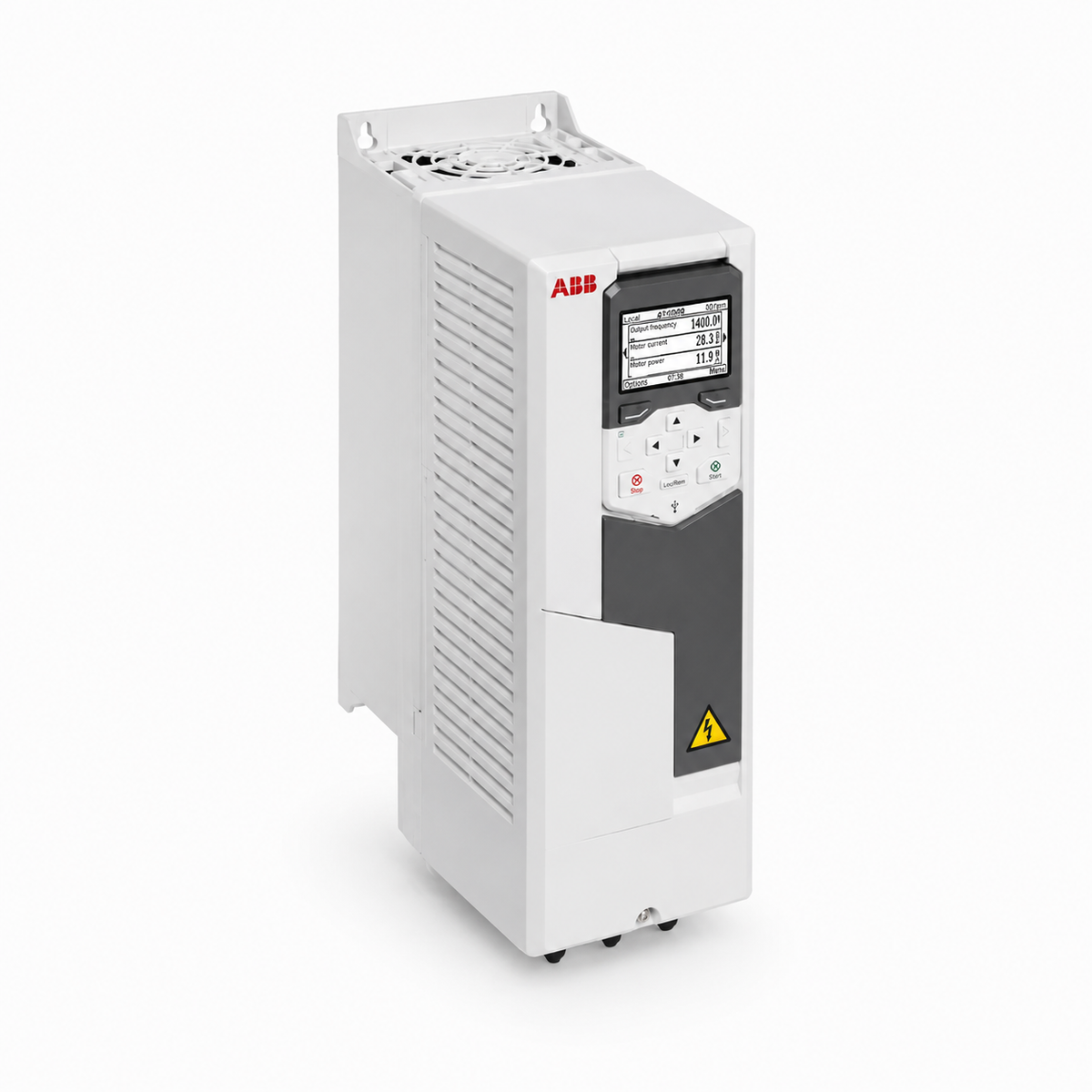 ABB ACS580-01-12A7-4 VFD, 7.5 HP LD / 5 HP HD, 12.6 A, 380-480 VAC, 3 Phase, R1 Frame