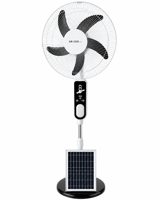 Aming Solar Pedestal Fan, 16 in., AM-2501