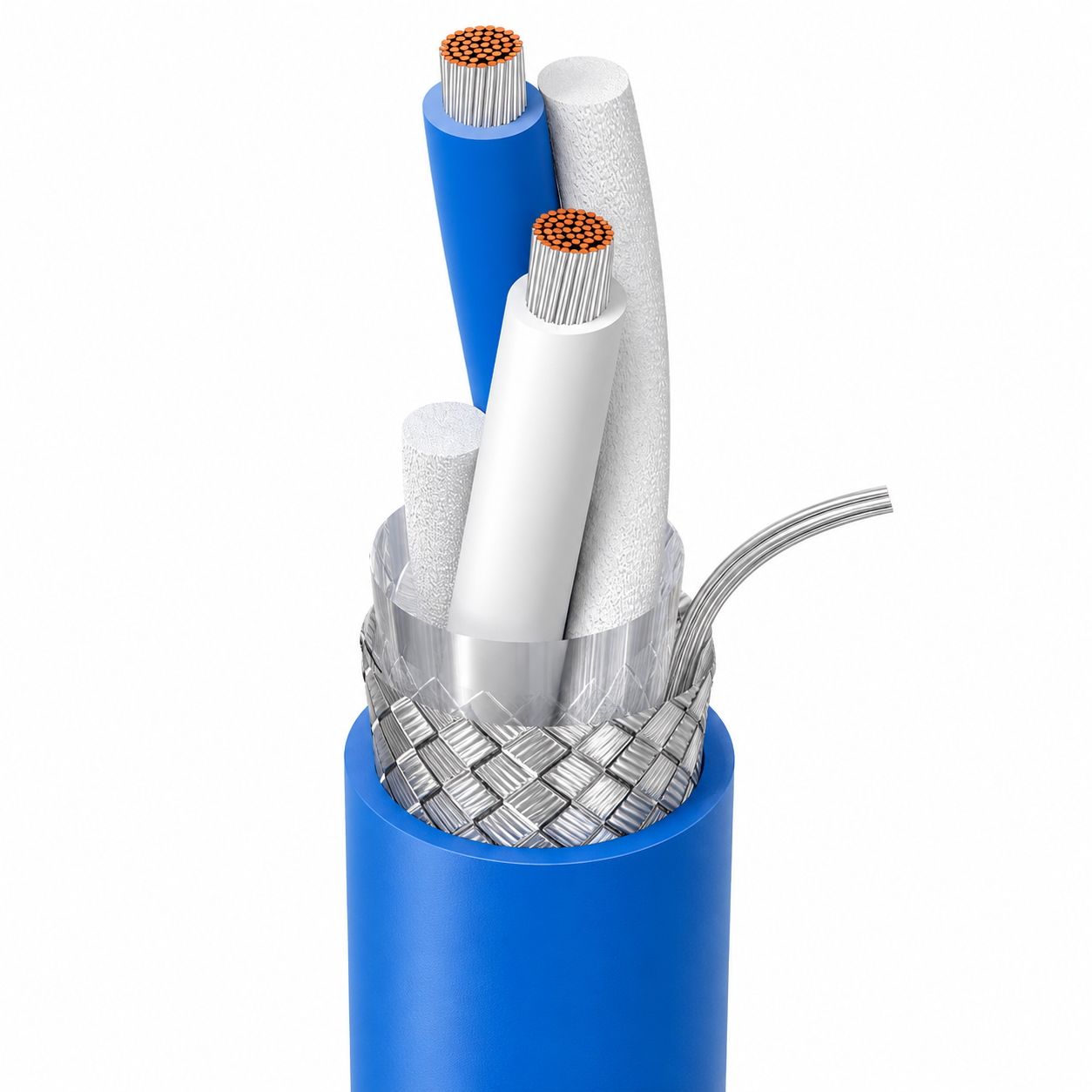 Belden® 9463 Multi-Pair Cable, 22 AWG, Stranded Tinned Copper, Beldfoil + 55% Tinned Braid Shield