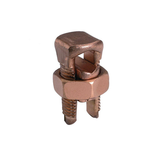 BURNDY® SERVIT® KS15 KS Series 1-Port Type KS Compact Split Bolt Connector, 2 Conductors, 10 to 8, 14 to 8 AWG Conductor, Copper Alloy, Plated
