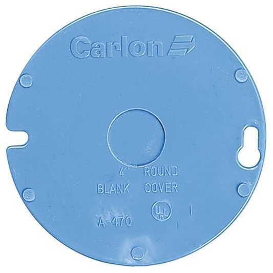 PVC BLANK COVER OCT. KO 1/2'' ENT
