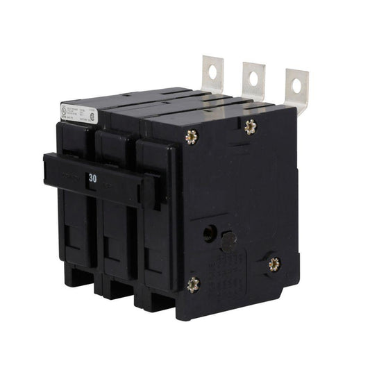 EATON QuickLag® BAB3030H Type BAB Miniature Circuit Breaker, 240 VAC, 30 A, 10 kA Interrupt, 3 Poles, Non-Interchangeable Trip