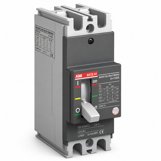 ABB SACE A2250A 3-Pole Molded Case Circuit Breaker, 600 VAC, Thermal-Magnetic