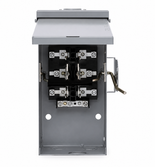 ABB 1-Phase Manual Transfer Switch, 100 A, 240V, NEMA 3R