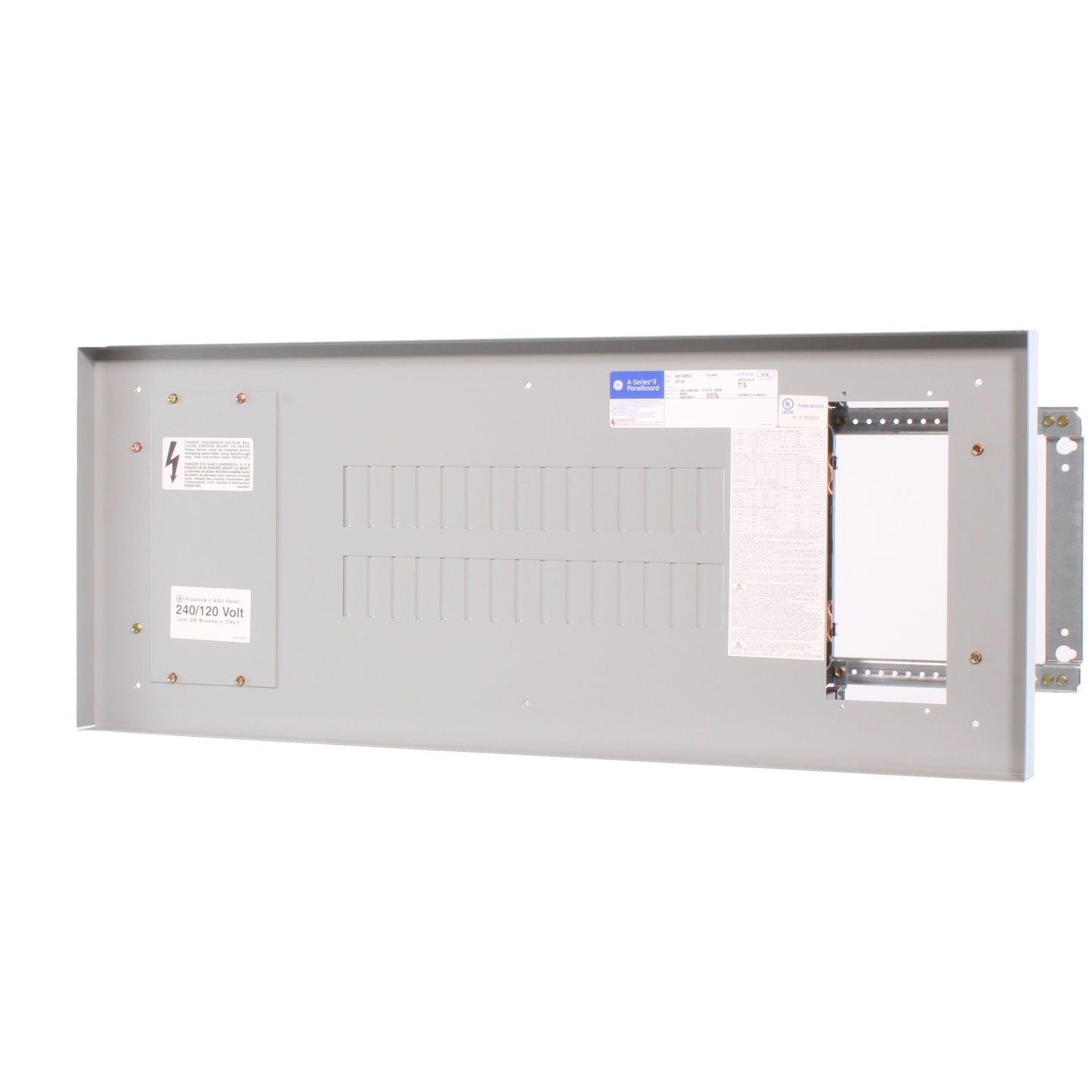 GE Pro-Stock AQU1302RCXAXT1B4 A-Series II 1-ph Type AQU Feed-Through GE Panelboard Interior, 240 VAC, 225 A, 65/200 kA Interrupt, 30 Spaces, 100000 A SCCR