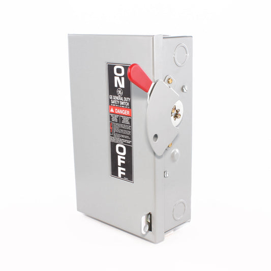 GE Spec-Setter TG3221 TG Series Fusible General Duty Safety Switch, 240 VAC, 30 A, 1.5 hp Standard Fuse/3 hp Time Delay, 2 Poles
