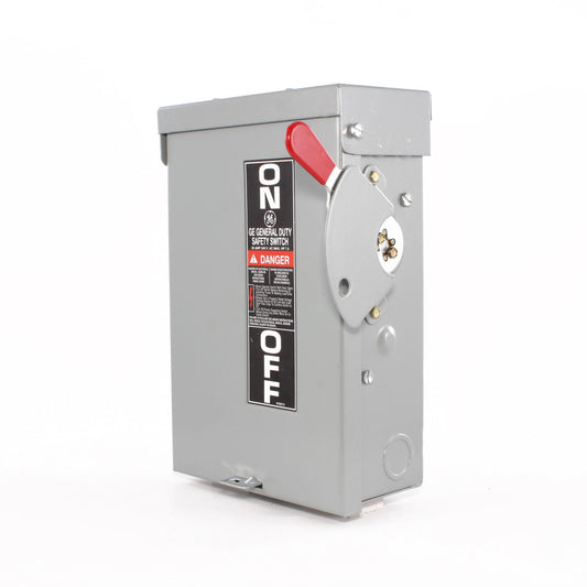 GE Spec-Setter TG3221R TG Series Fusible General Duty Safety Switch, 240 VAC, 30 A, 1.5 hp Standard Fuse/3 hp Time Delay, 2 Poles